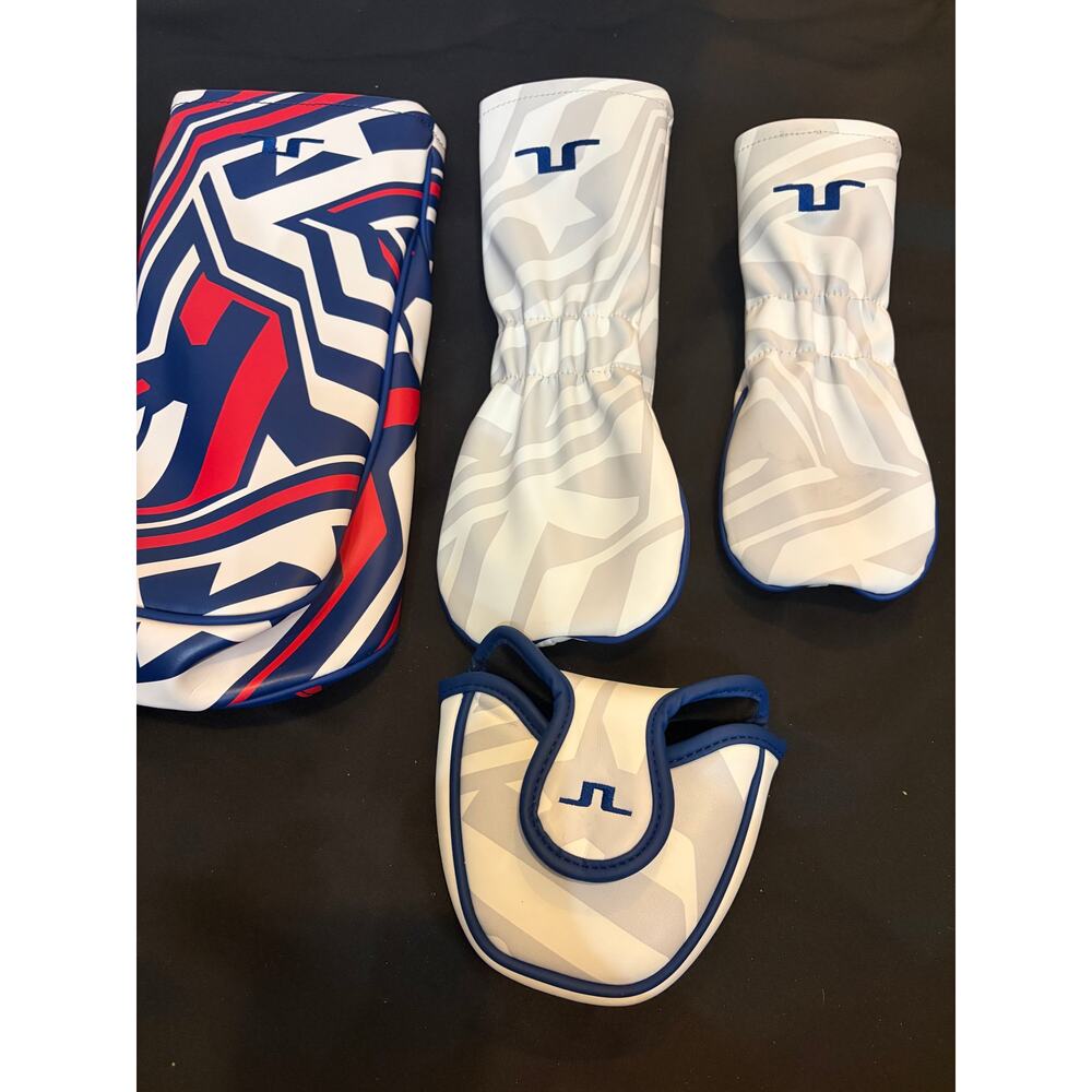 J lindeberg USA Red/white /Blue Presidents Cup 4 Head Covers - Picture 4 of 11